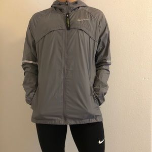 Grey Nike Windrunner Zip-up Jacket